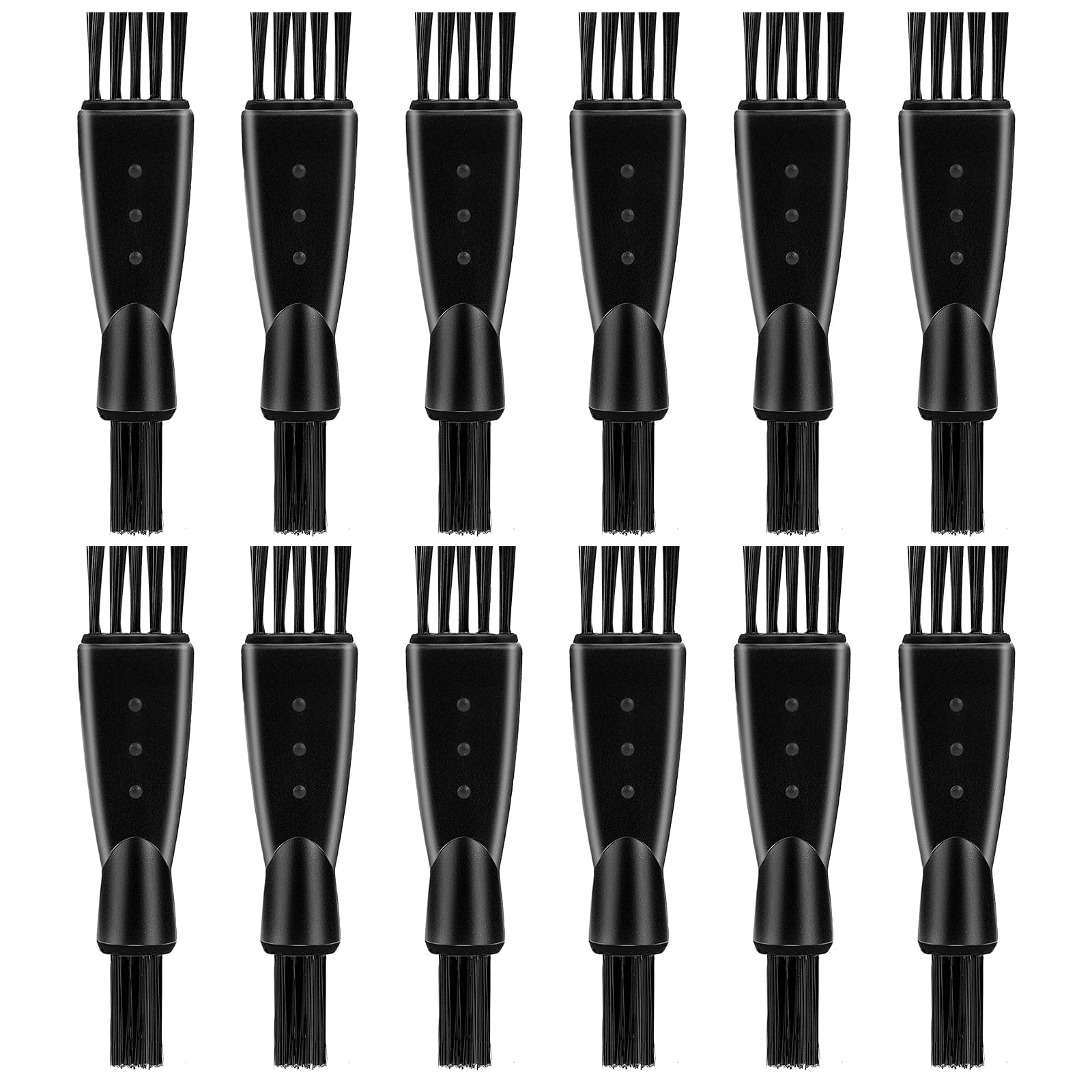 Molain 12 cepillos de afeitar, cepillo de limpieza eléctrico, cepillos de afeitar, cepillo de limpieza de doble cabeza, mini cepillo para afeitar, piezas de teclado, limpieza de recortadora de pelo