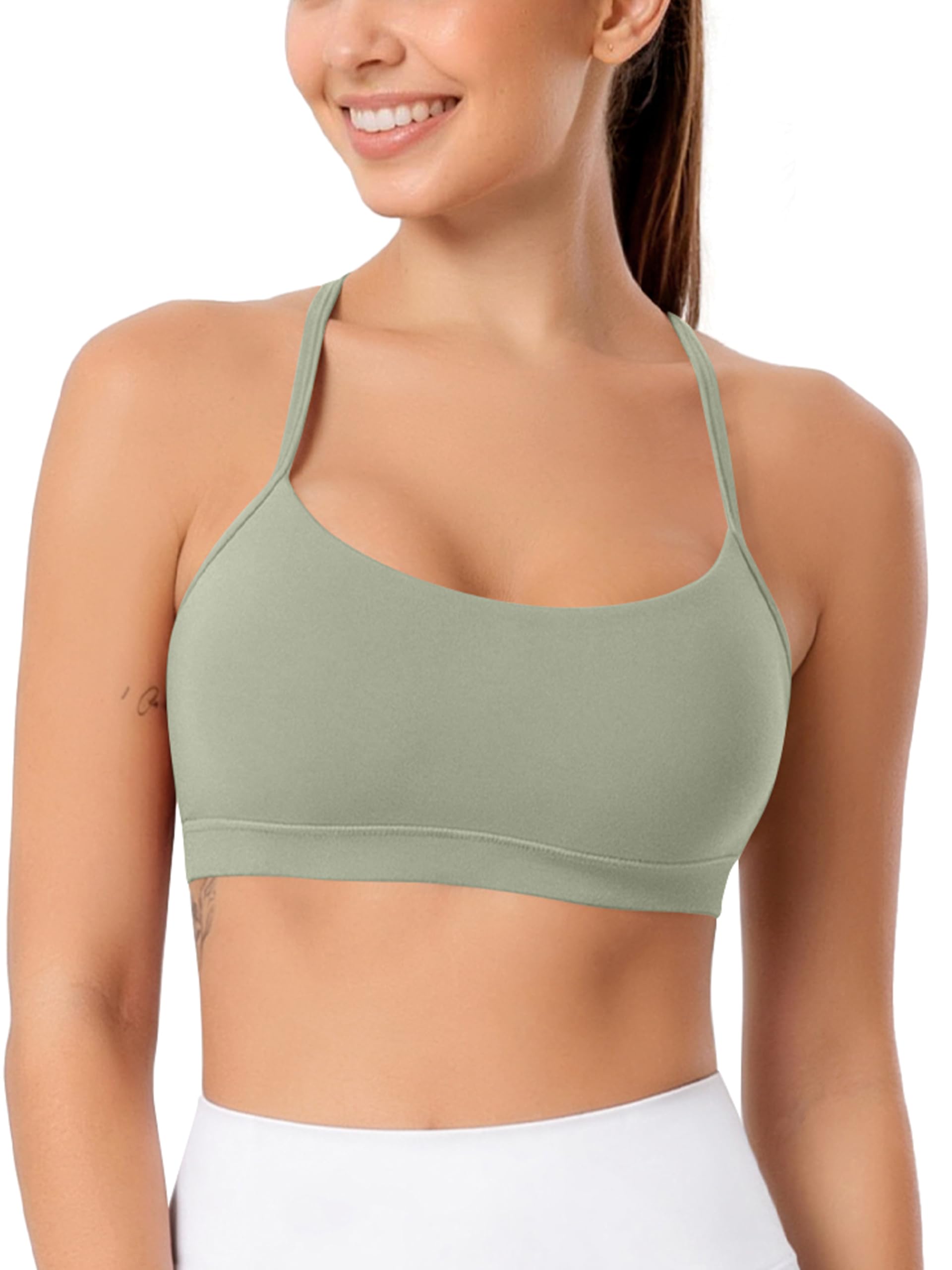 ODODOS Cloud Feeling Y Racerback Sports Bra - Sports Bras | Mubboo