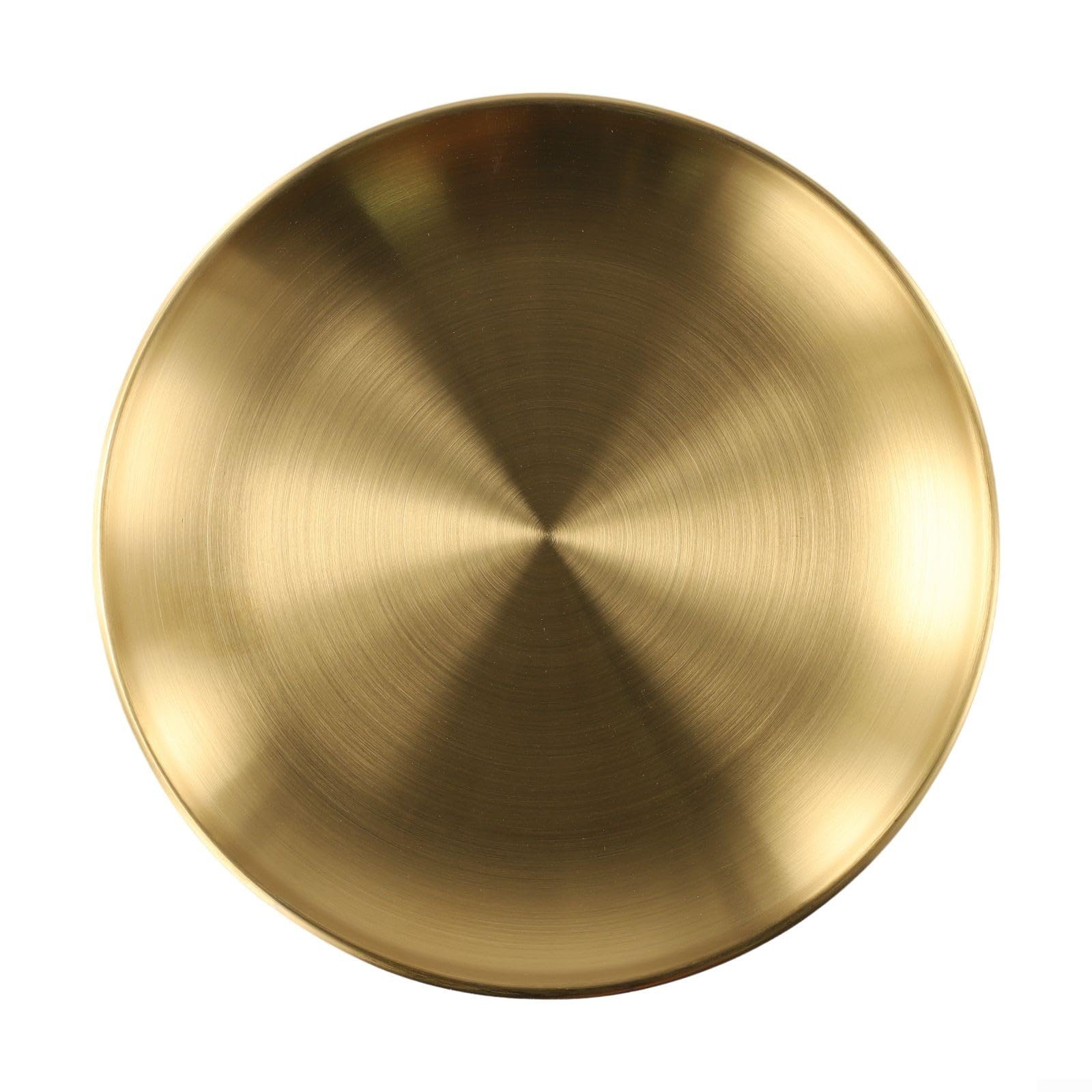 pour plateau à Gâteau Acier pour bois 20cm Élégant pour plateau(Gold 20cm)