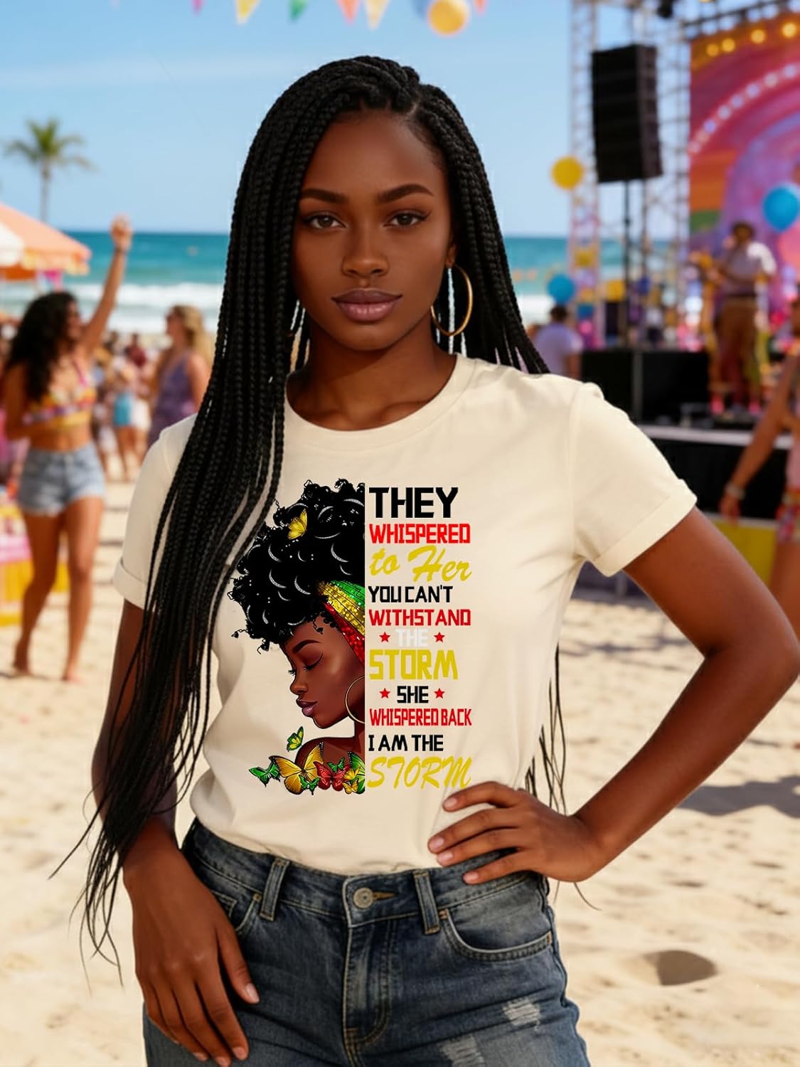 Black History Shirts for Women African American Black History Month Pride T-Shirt Graphic Short Sleeve Tee Tops - Image 3