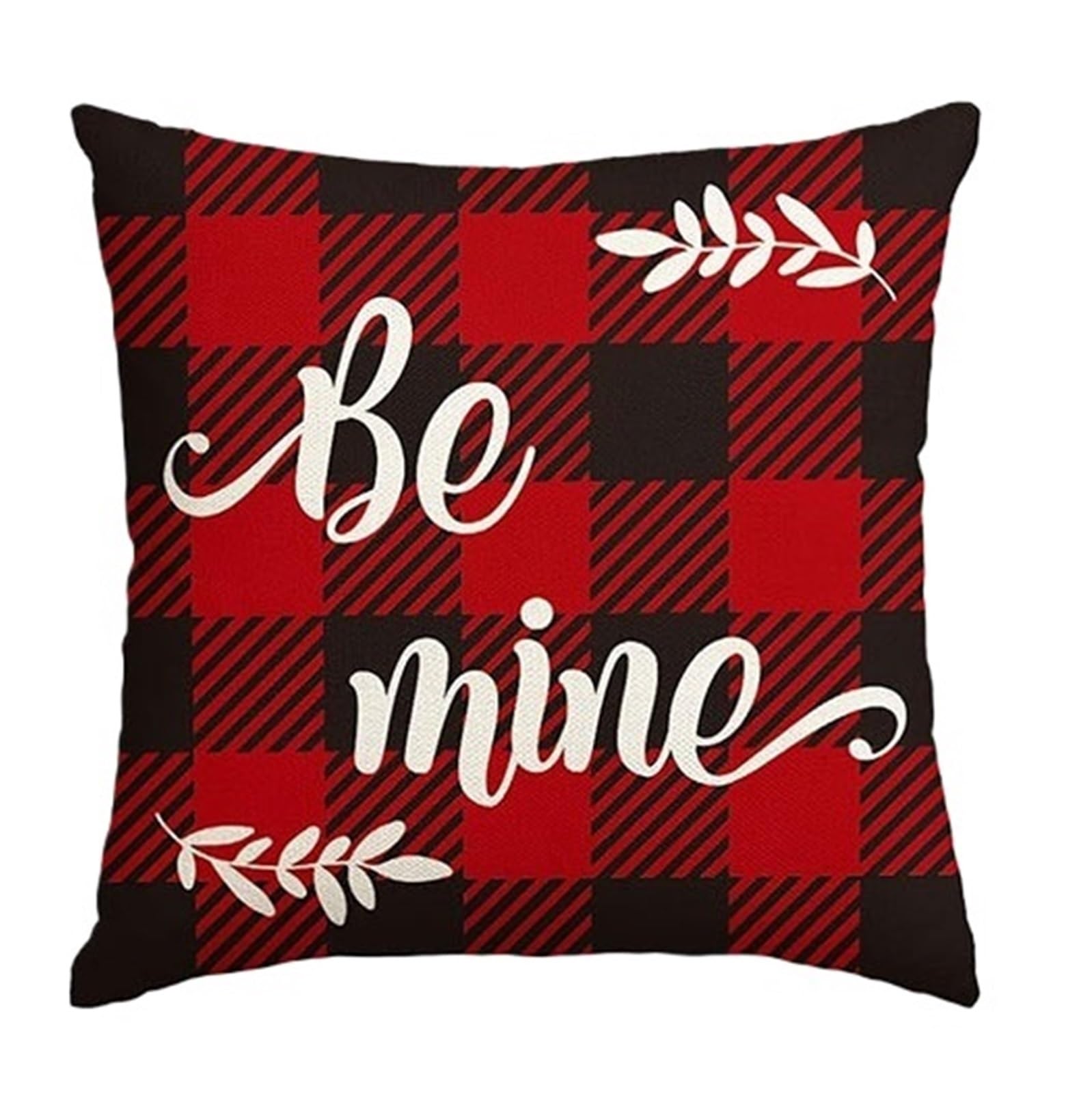 Taie d'oreiller pour couple rouge 40x40 cm lot de 4 pièces pour grand lit et canapé