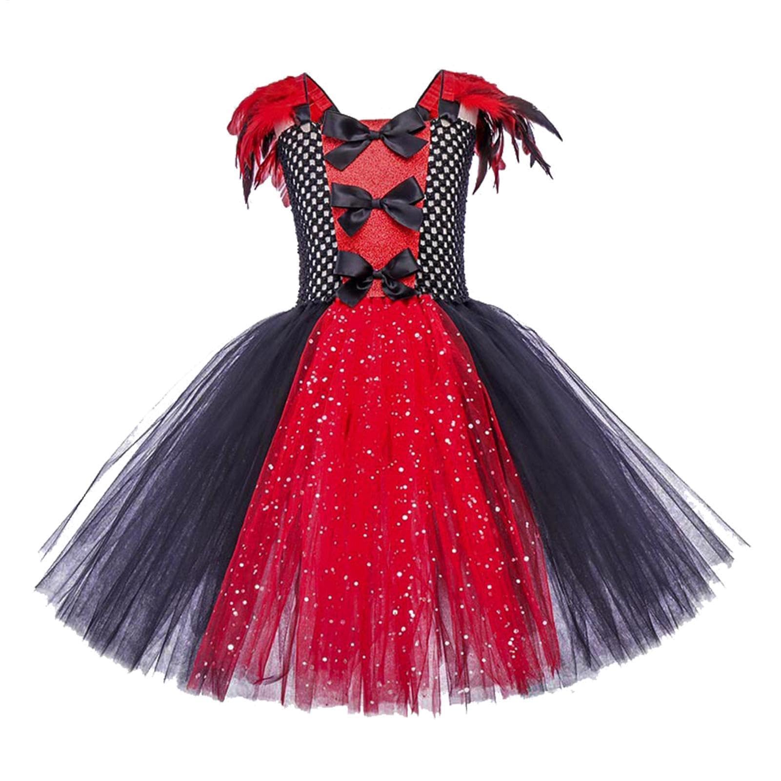 Sukienka Wampirzycy dla Dziewczynek Księżniczka Naszyjnik na Obojczyk