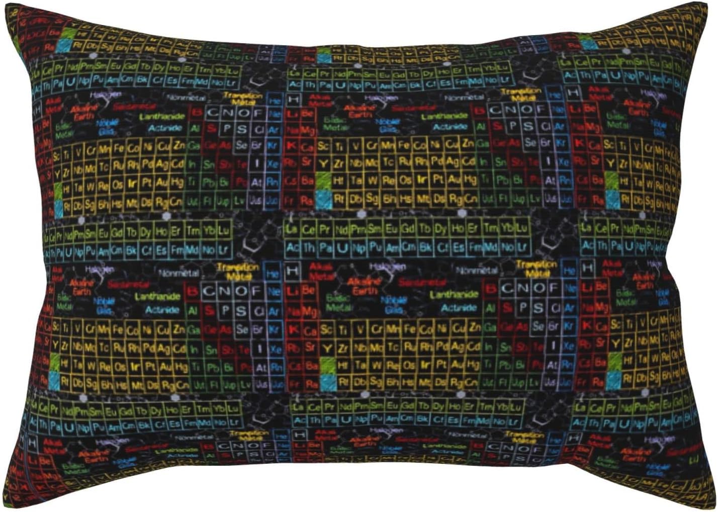Standard Pillow Case Mini Periodic Table Pillowcase with