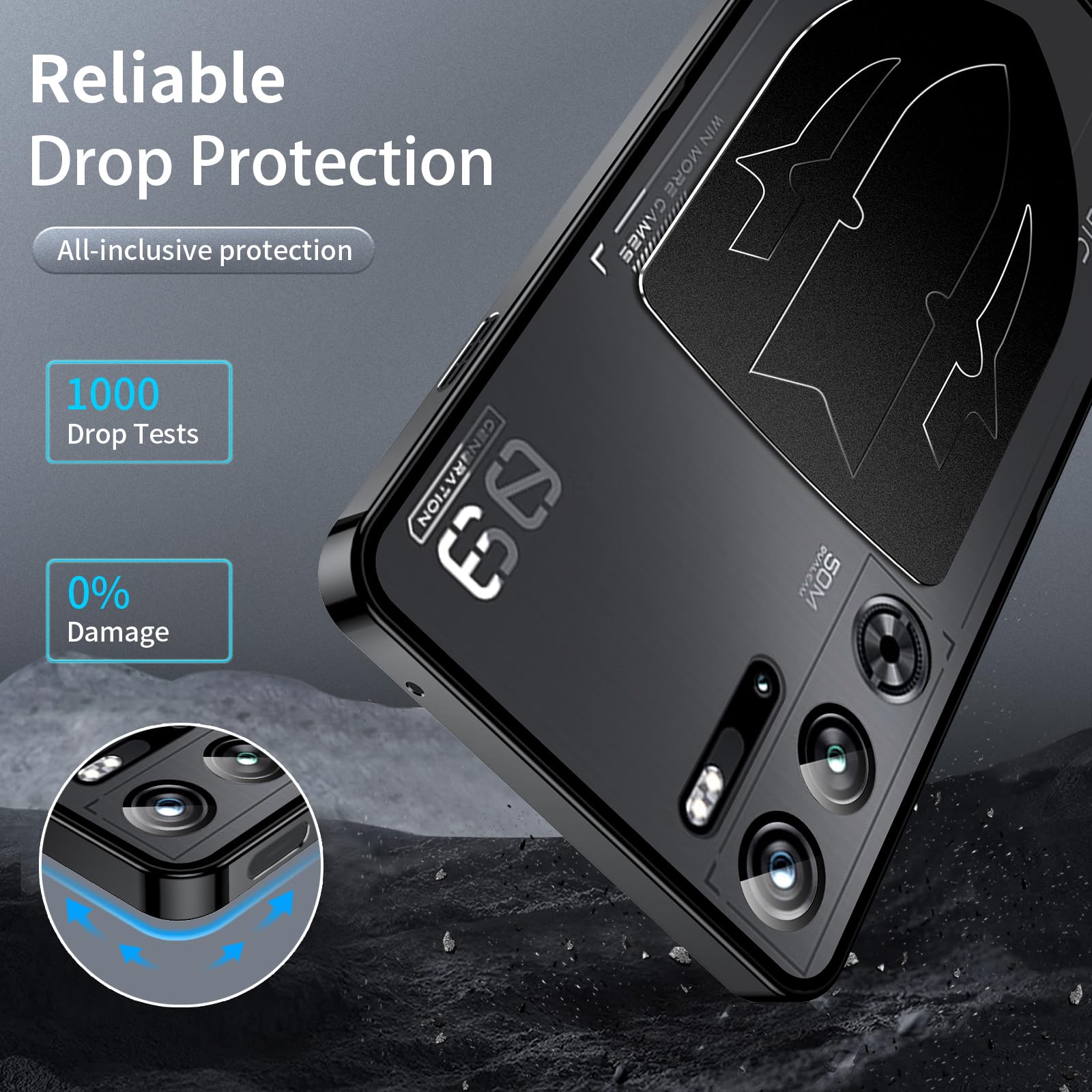 Coque Ultra-fine Avec Dissipation De Chaleur – Pour Nubia Red Magic 9 Pro / 9 Pro (Multicolore)