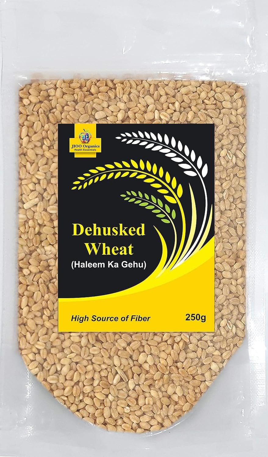 Jioo Organics Dehusked Wheat Haleem Ka Gehu | Healthy Organic Barley for Making Delicious & Nutritious Haleem - 250 grams