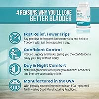 Vista 2 de Better Bladder Suplemento de control para mujeres y hombres – Suplemento de apoyo de la vejiga para ayudar a reducir fugas urinarias, frecuencia