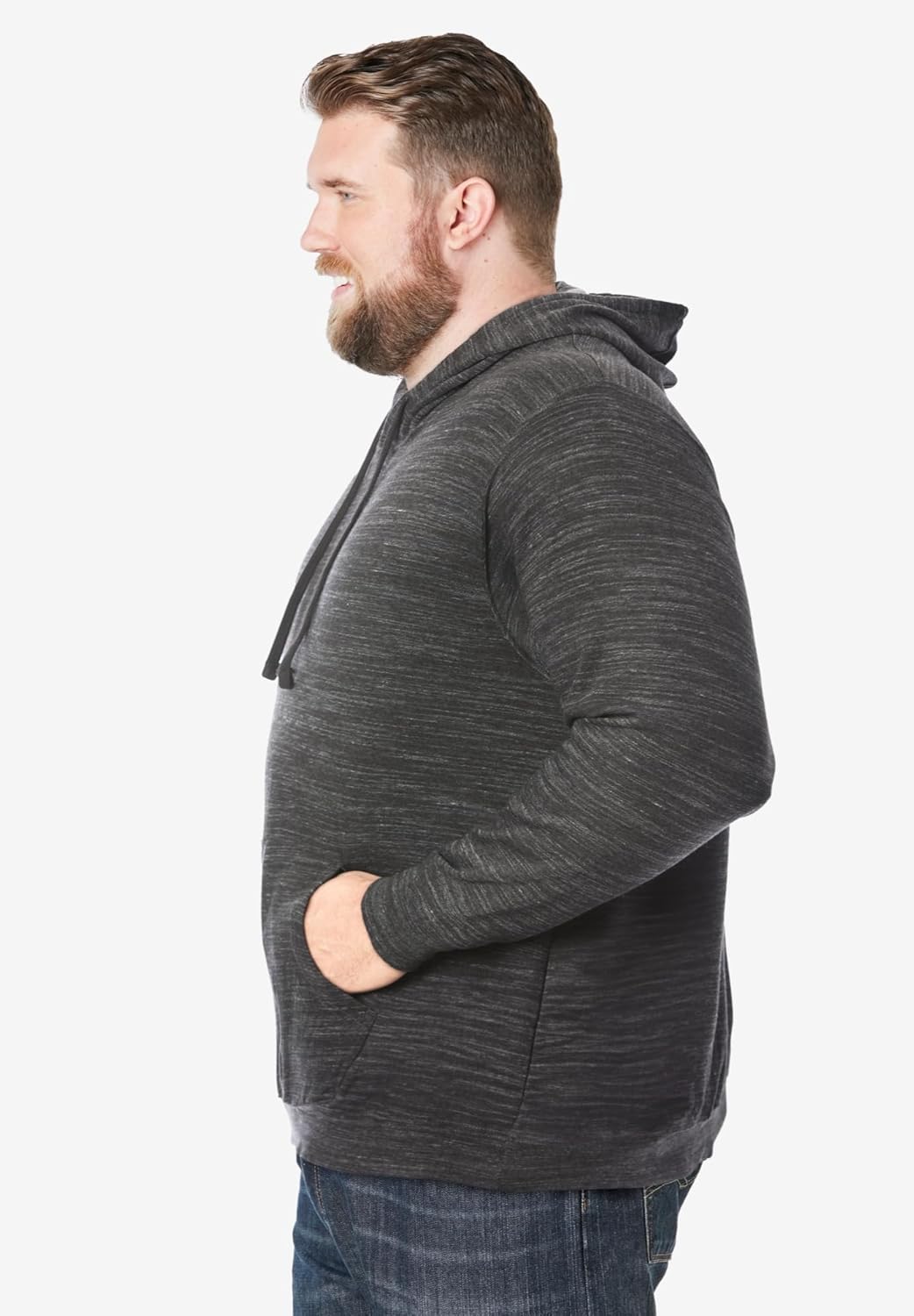 KingSize Men's Big & Tall Fleece Pullover Hoodie - Image 3