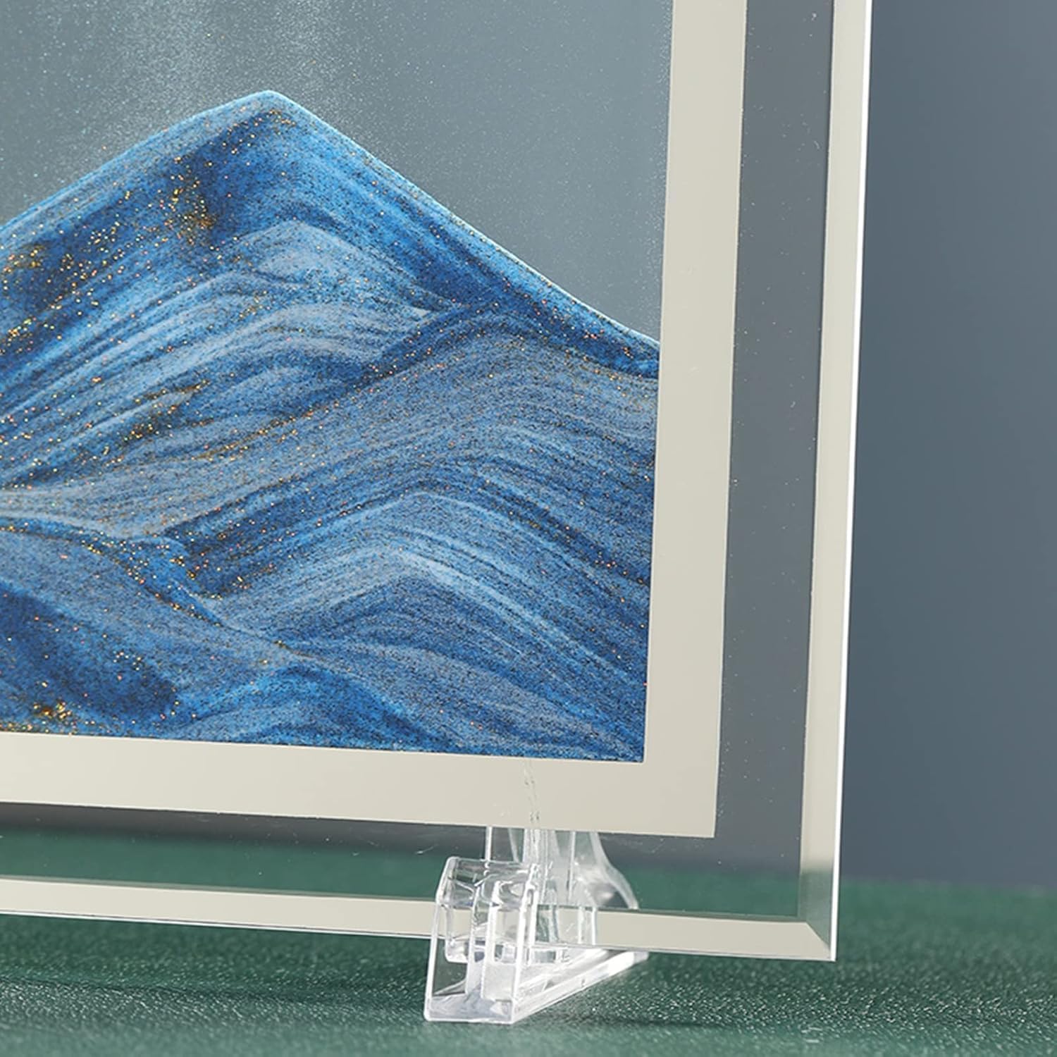KYUEPONG Ornements de sable mouvant, Peinture sur verre effet sable mouvant, décoration de résidence