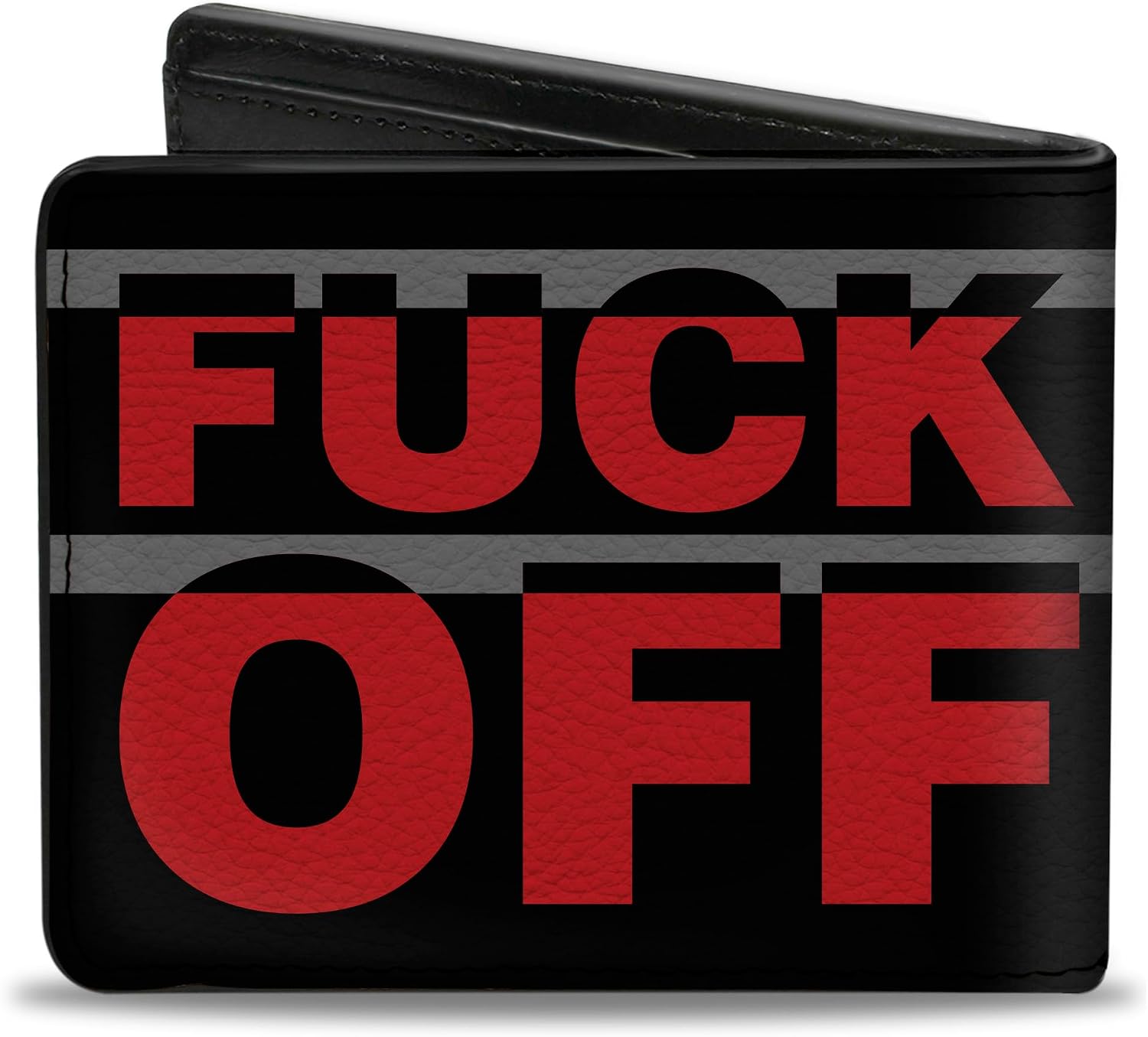 Buckle-Down Men's Bifold Wallet Fuck Quote, 4.0" x 3.5",WBF-PU-W33217