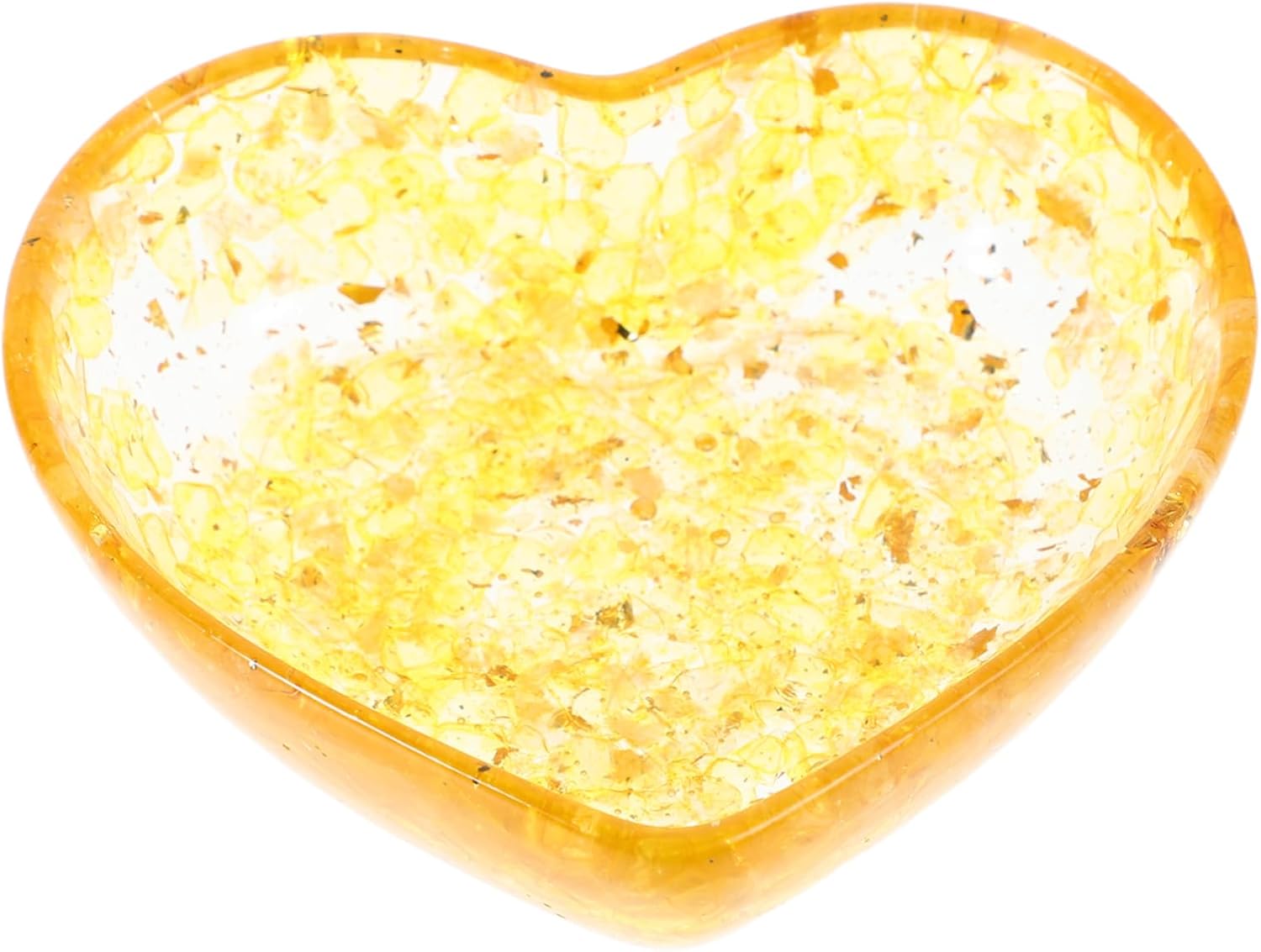 Cabilock Unique Aesthetic Resin Heart Candle Holder Crystal Decor Bowl Home Decorative Accessory