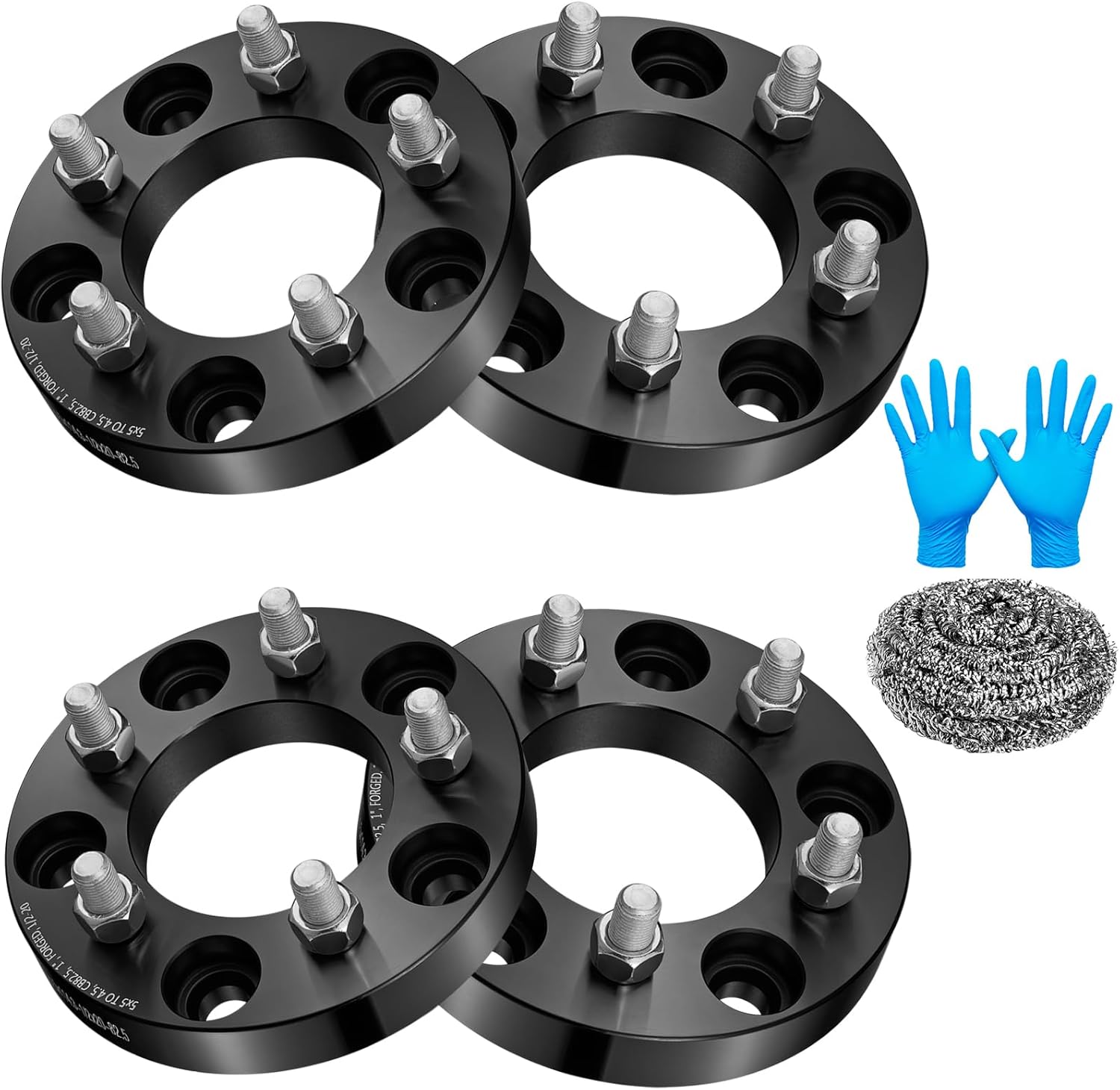 5x127mm to 5x114.3 Wheel Spacers 1 inch Compatible with Jeep Commander Wrangler, 82.5mm Center Bore & 5 Lug Forged Wheel Adapters 1/2x20 Compatible with Jeep Grand Cherokee, 4PCS