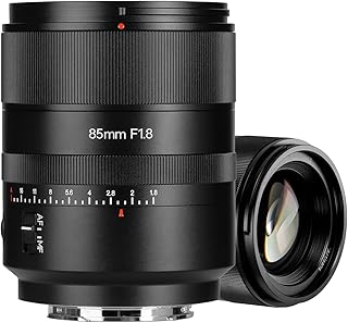 7artisans AF 85mm f1.8 Plein Cadre Objectif Compatible avec Sony E baïonnette, Grande Ouverture, Mise au Point, STM Face/E...
