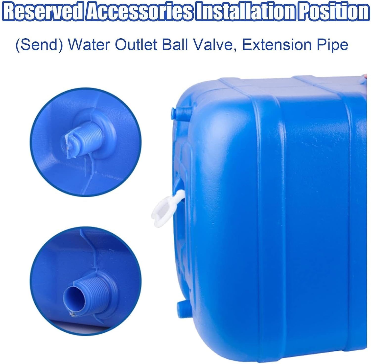 FIXARE Water Tank 100L Camping & Hiking Water Storage Water Container Drop-Resistant Plastic Water Tanks，Outdoor Travel Multifunctional Water Tank
