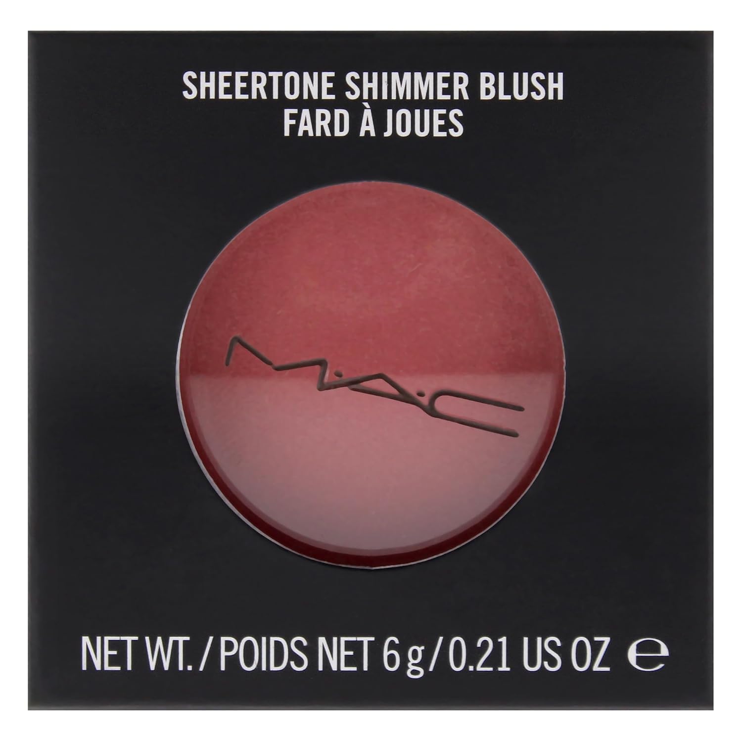 MAC Sheertone Shimmer Powder Blush Peachykeen for Women, 0.21 Ounce