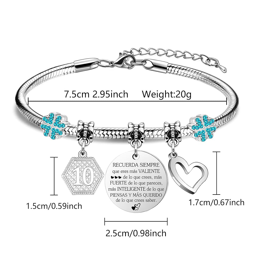 13th/15th/16th/18th/21st/30th/40th/50th/75th/80th Cumpleaños Pulsera, Personalizado Pulsera De Plata
