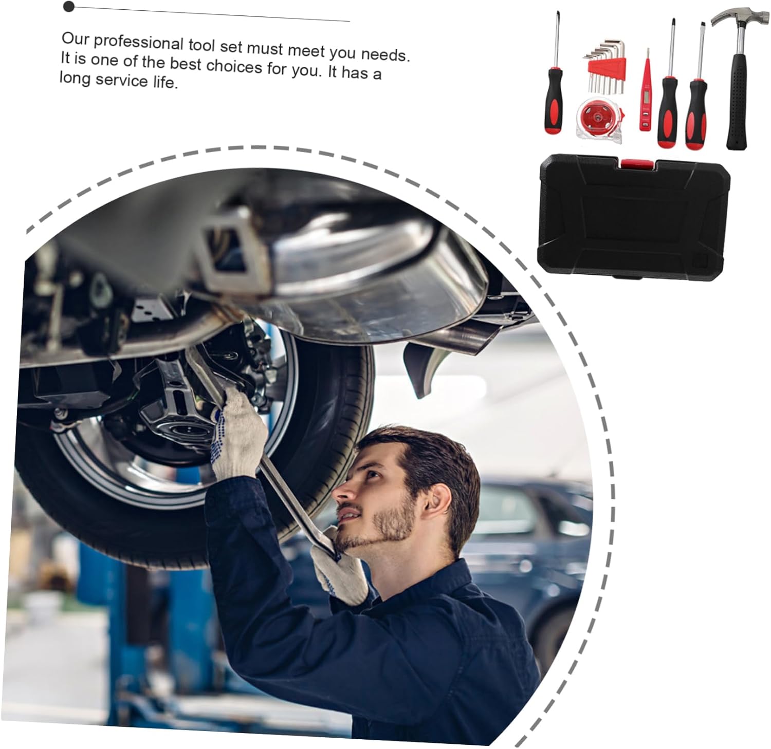 15pcs Home Repairing Kit Tool Box Set for Diy Tools Professional Handyman