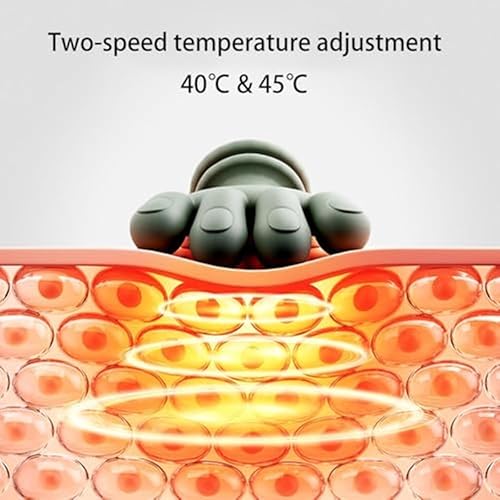 Miniatura 5 de Masajeador eléctrico de cuello para aliviar el dolor, masajeador de tejido profundo con 3 modos y 2 niveles de calor, uso manos libres con correa,