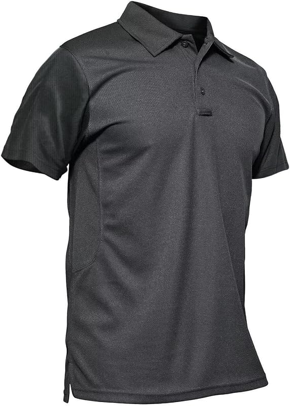 Polo MAGCOMSEN Quick Dry Performance Manga Corta Camisas Tácticas Pique Jersey Golf Camisa Hombre
