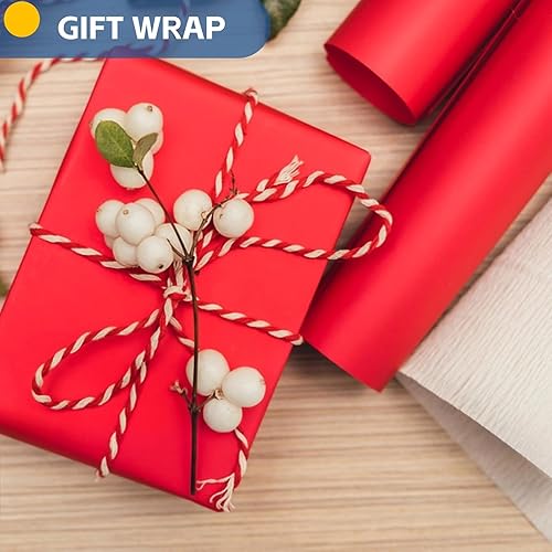Vista 32 de Papel de regalo amarillo para manualidades, rollo de papel kraft de 15 x 450 pulgadas, papel de tablón de anuncios, artes y manualidades, embalaje