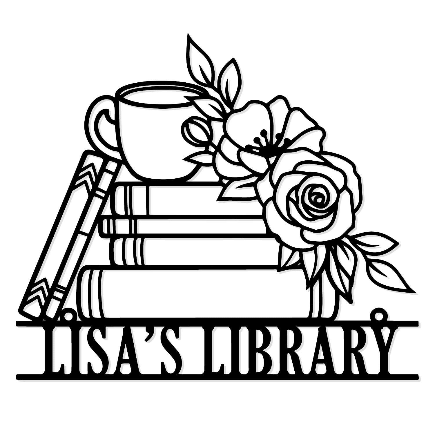 Reading Metal Wall Art, Reading Room Wall Decor, Book Metal Wall Art,Personalized Book Nook Sign, Custom Bookshelf decor, Library Sign, Bookish Gifts, Book Study Room Decor,Student Gifts, reader Gifts (Style-6)