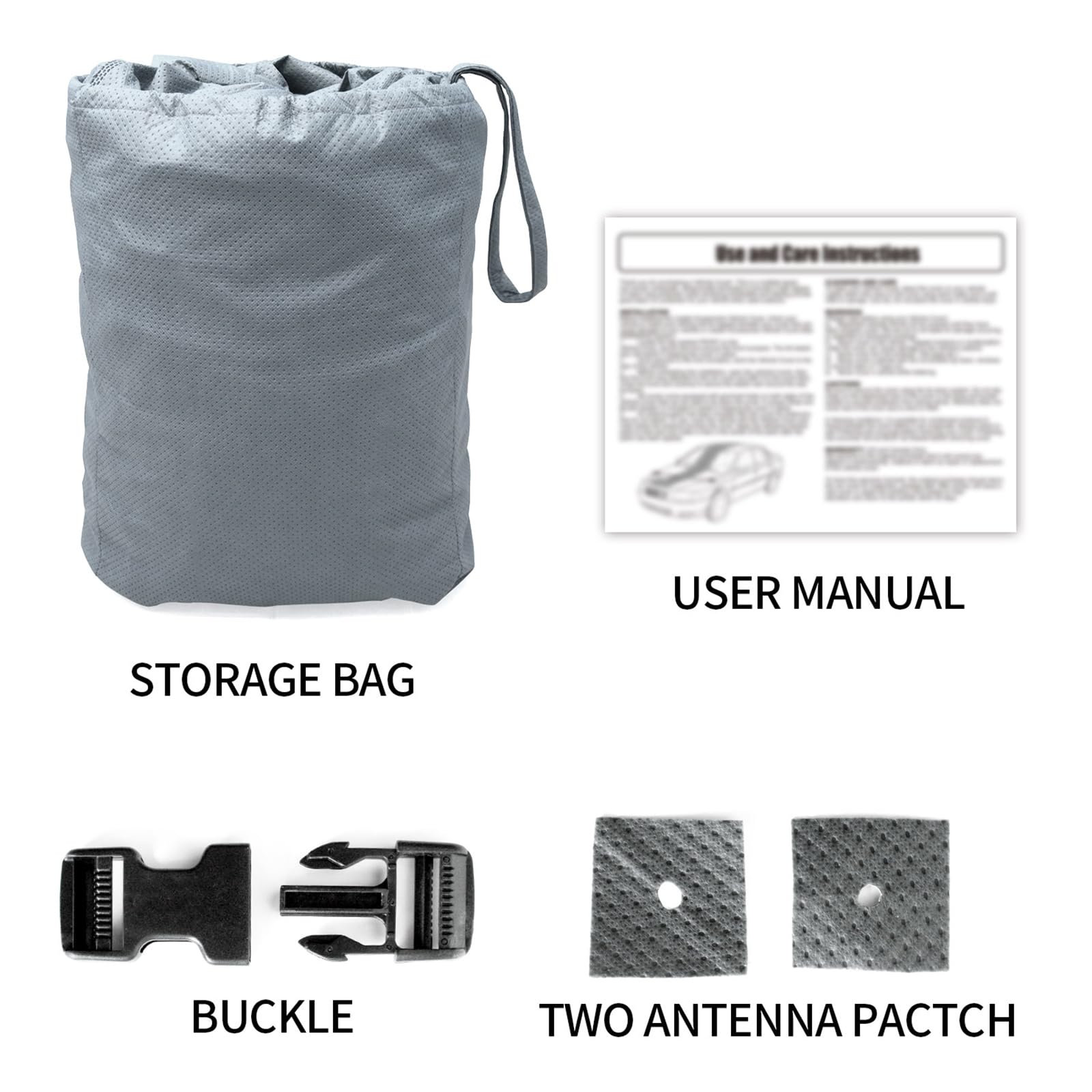 Leader Accessories Aggiornata Universale Telo Copriauto Impermeabile Antigraffio da Interno e Esterno,Telo Auto Traspirante Pieghevole,Telo Copertura per Hatchback,445x178x152cm Grigio | Adatto a hatchback standard (445x178x152cm), impermeabile, traspiran