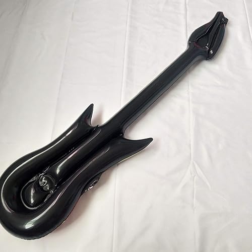 Miniatura 2 de Morndew Guitarra de llama inflable para propiedades de escenario, suministros de educación temprana para padres e hijos, decoración de fiesta de