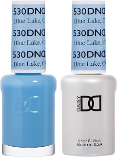 DND Gel Polish Set, Blue Collection, UV/LED GelPolish and Air Dry Nail Lacquer, Matching Chip-Free Polish Duo, 0.5 Fl Oz Each