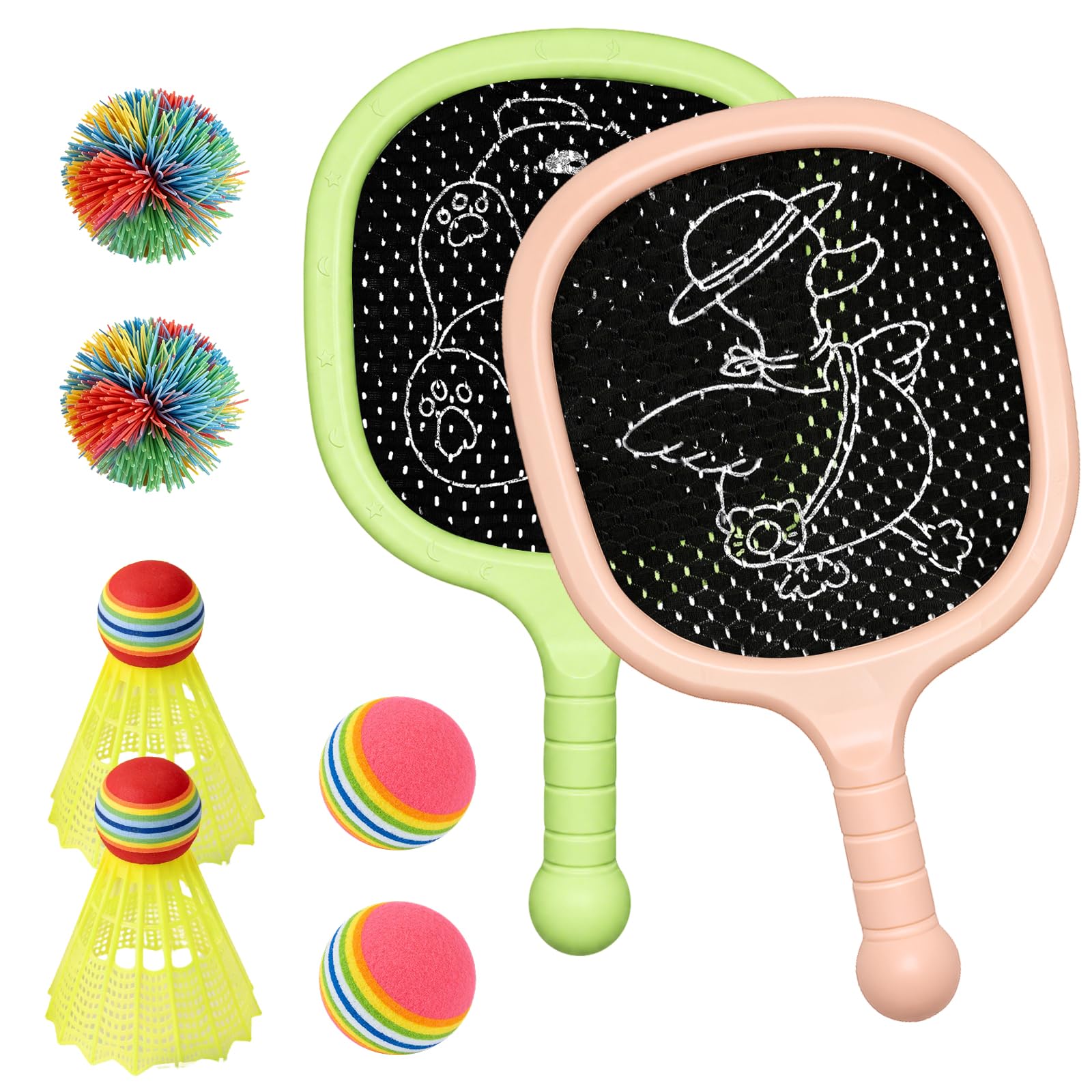 Kids' Racket Set Outdoor Badminton Lightweight Badminton Tennis Racket Set