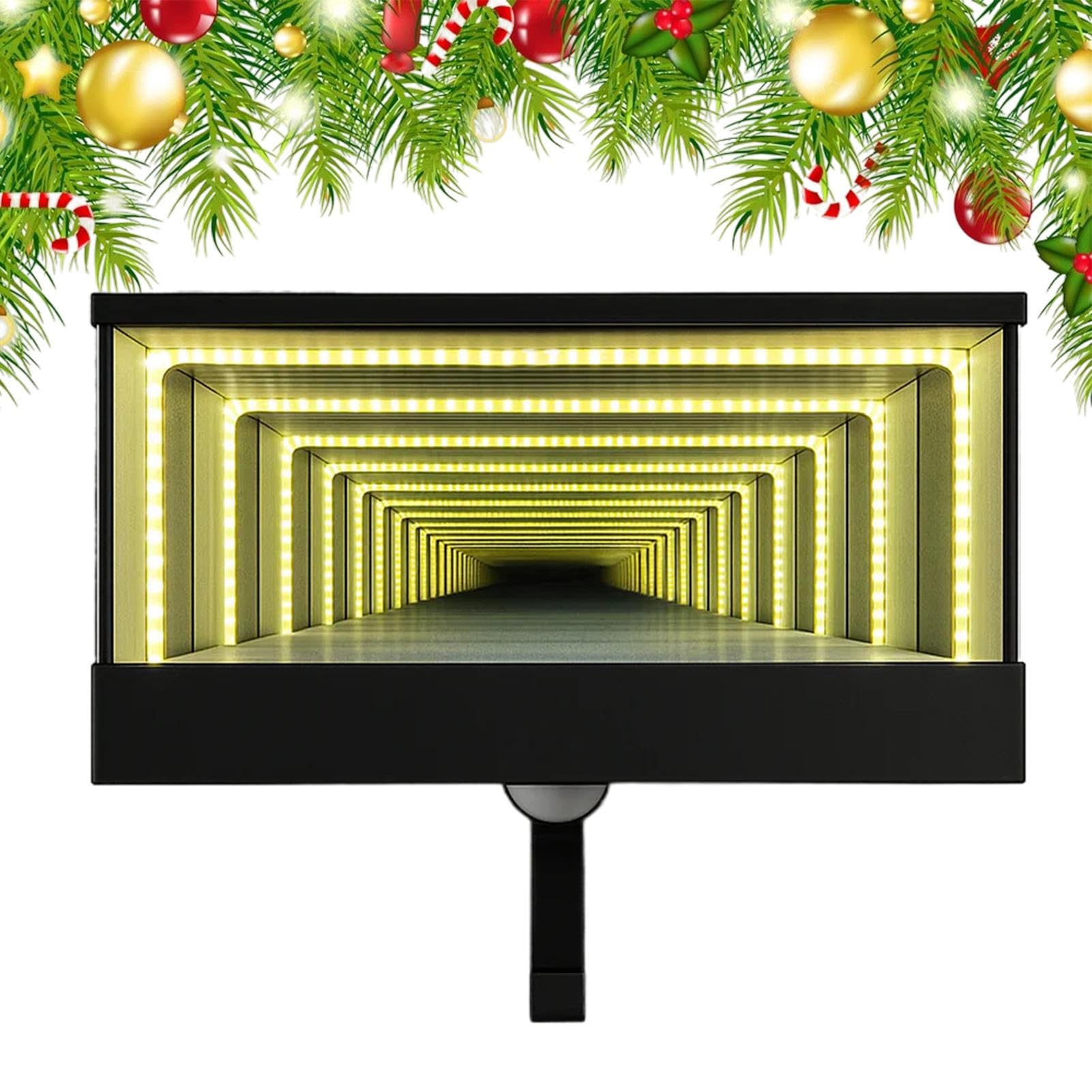 Idée cadeau de Noël pour homme avec ce porte-clés de voiture et son support mural miroir infini