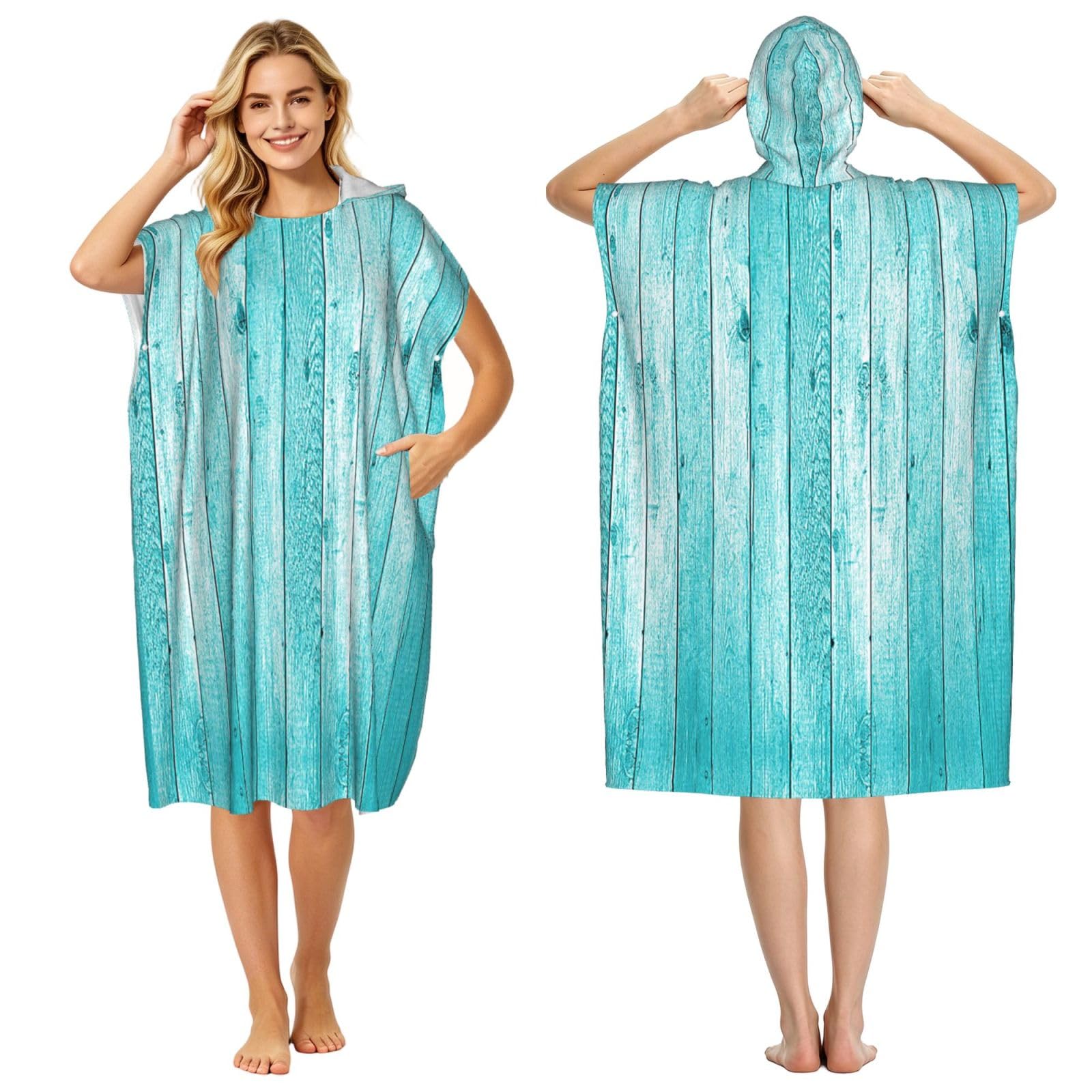 Poncho à capuche pour se changer facilement sur la plage