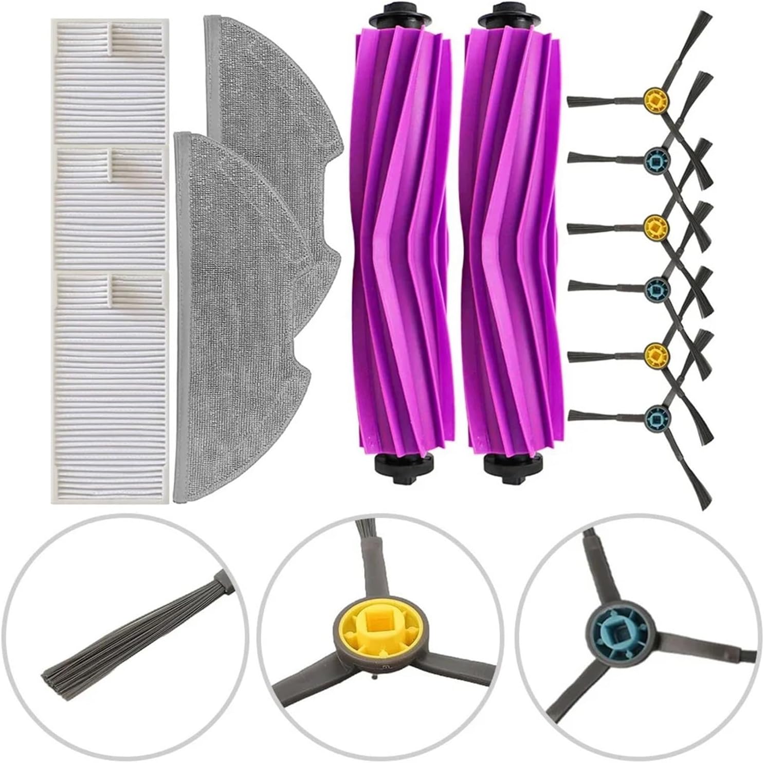 Cleaning Accessories Vacuum Cleaner Parts Indoor Cleaning Easy Maintenance Efficient Dirt Removal，Compatible for Eureka，E20 Plus Replace