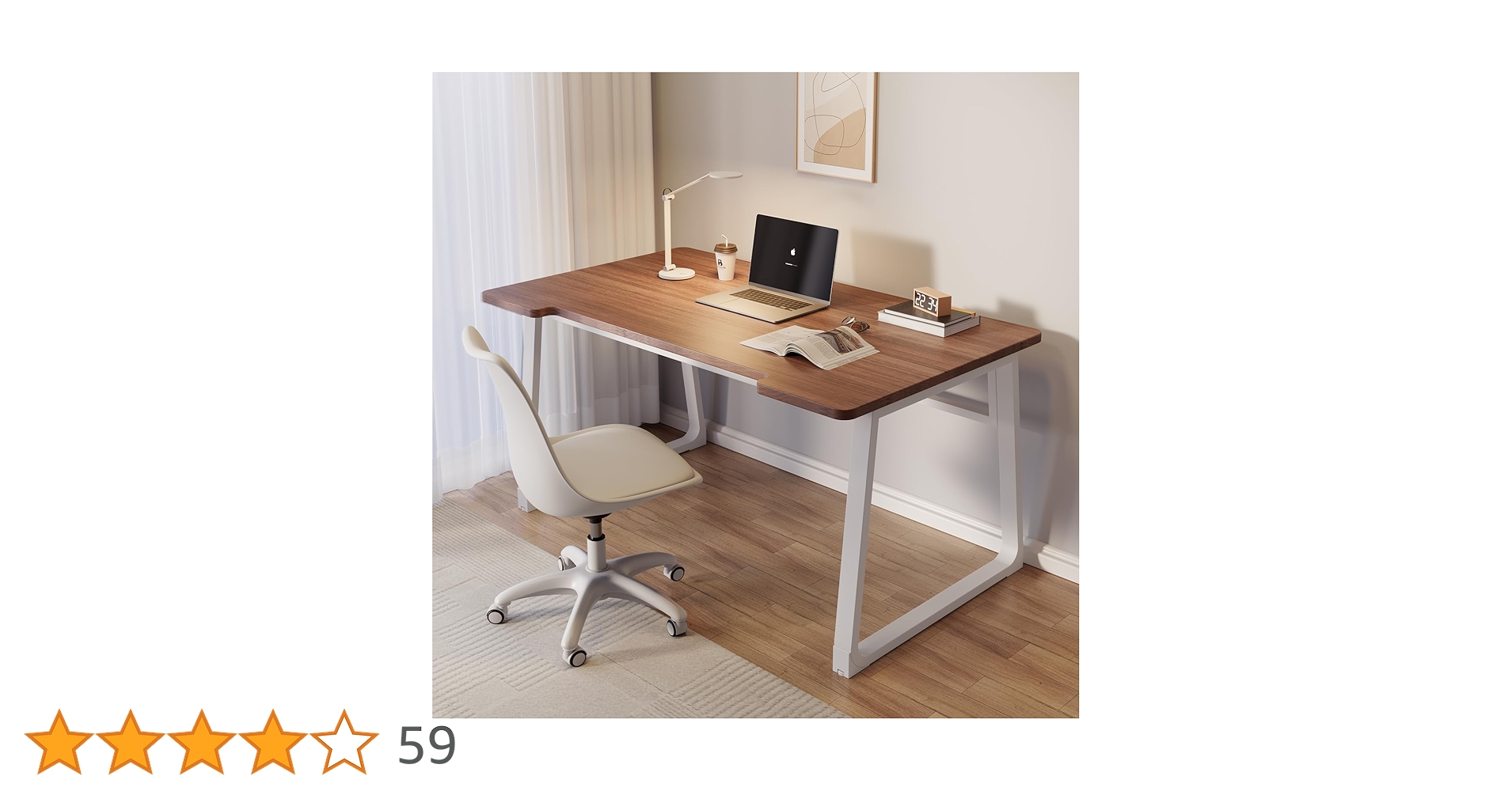 パソコンデスク♡北欧 U型 幅80×奥行50cm 組立簡単 シンプル Amazon | BURAYIENTA 北欧 U型 デスク パソコンデスク 幅80