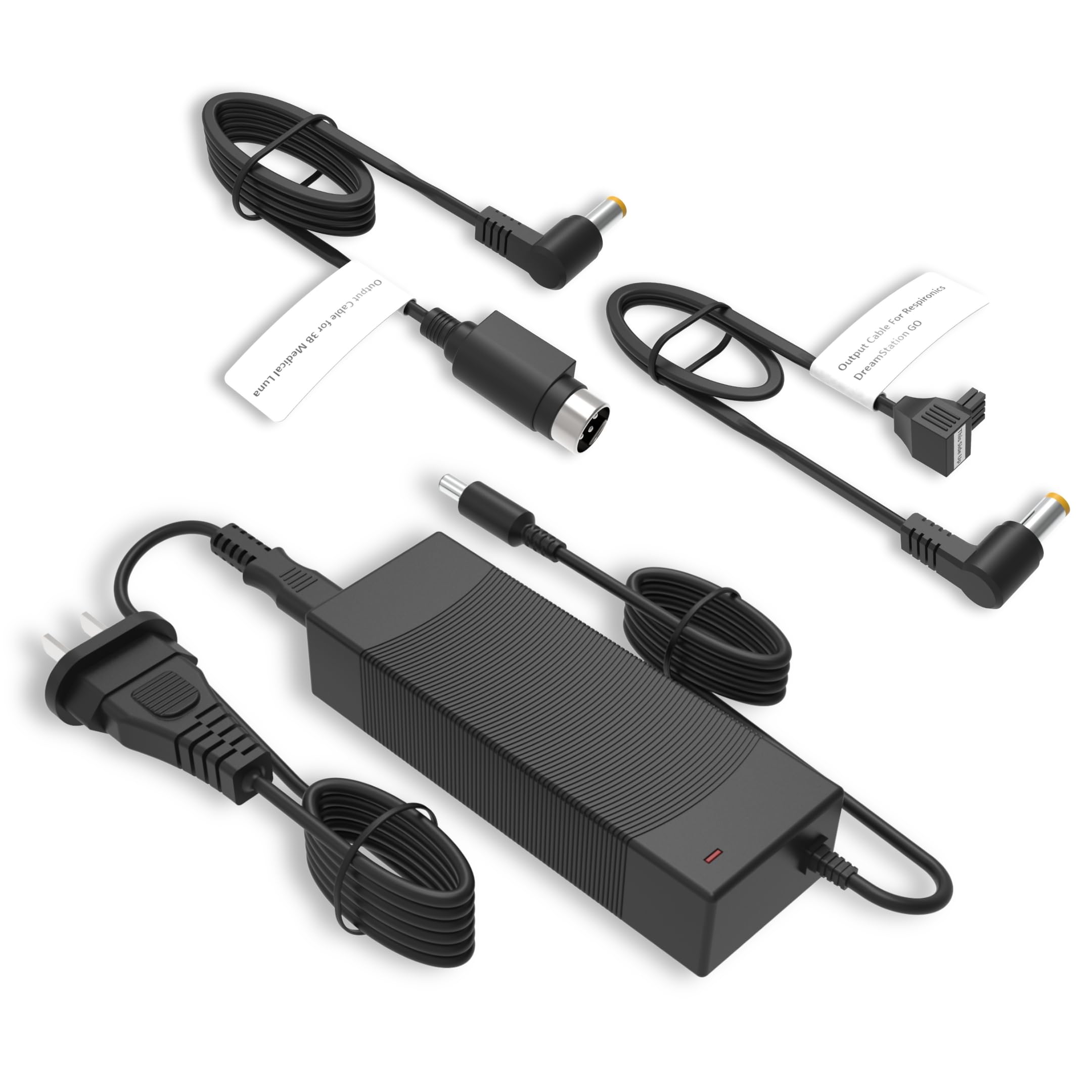 Medistrom Pilot-24 Lite Mixed Cable Kit Compatible with DreamStation Go and 3B Medical Luna CPAP Machine - CPAP Power Supply, CPAP Accessories