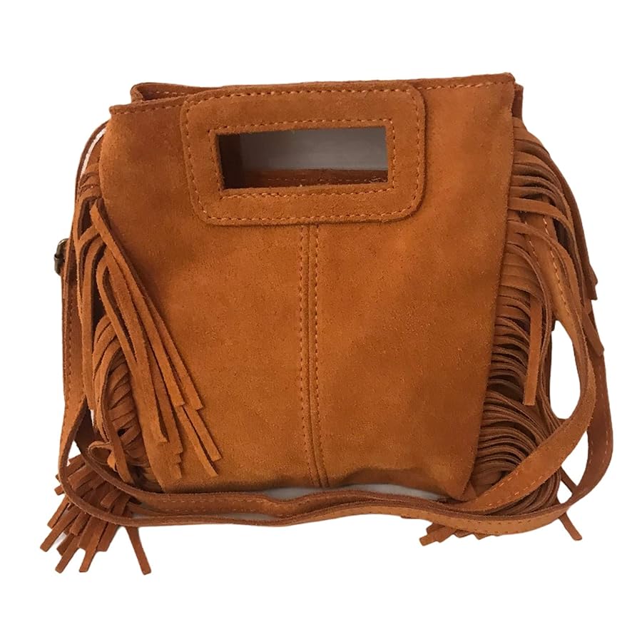 Frange Camel Daim Franges Sac Daim Marron Cabas En Cuir Sac M