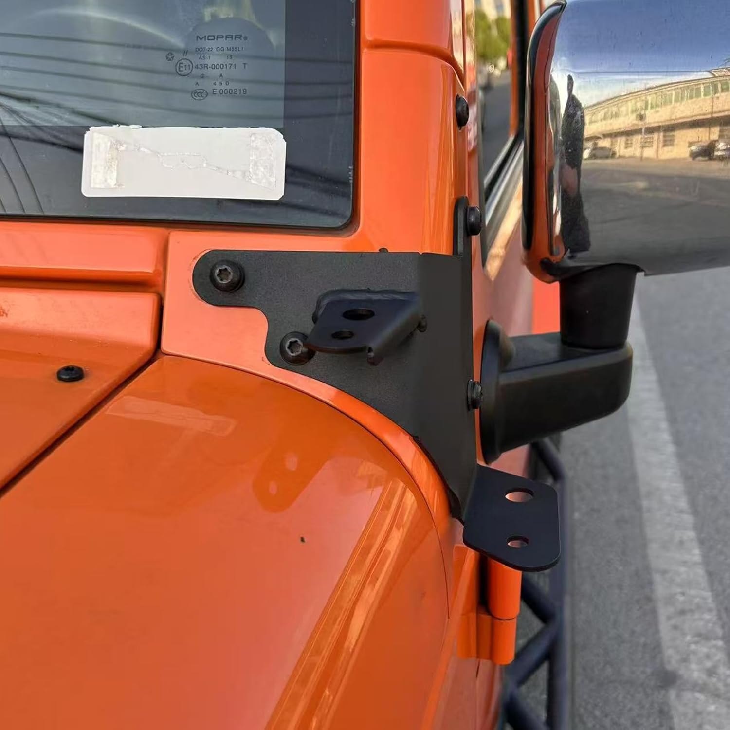 2Pcs Lower Windshield Hinge Mounting Brackets Dual A-Pillar LED Fog Light Offroad Work Light bar Pods for 2007 2008 2009 2010 2011 2012 2013 2014 2015 2016 2017 Wrangler JK