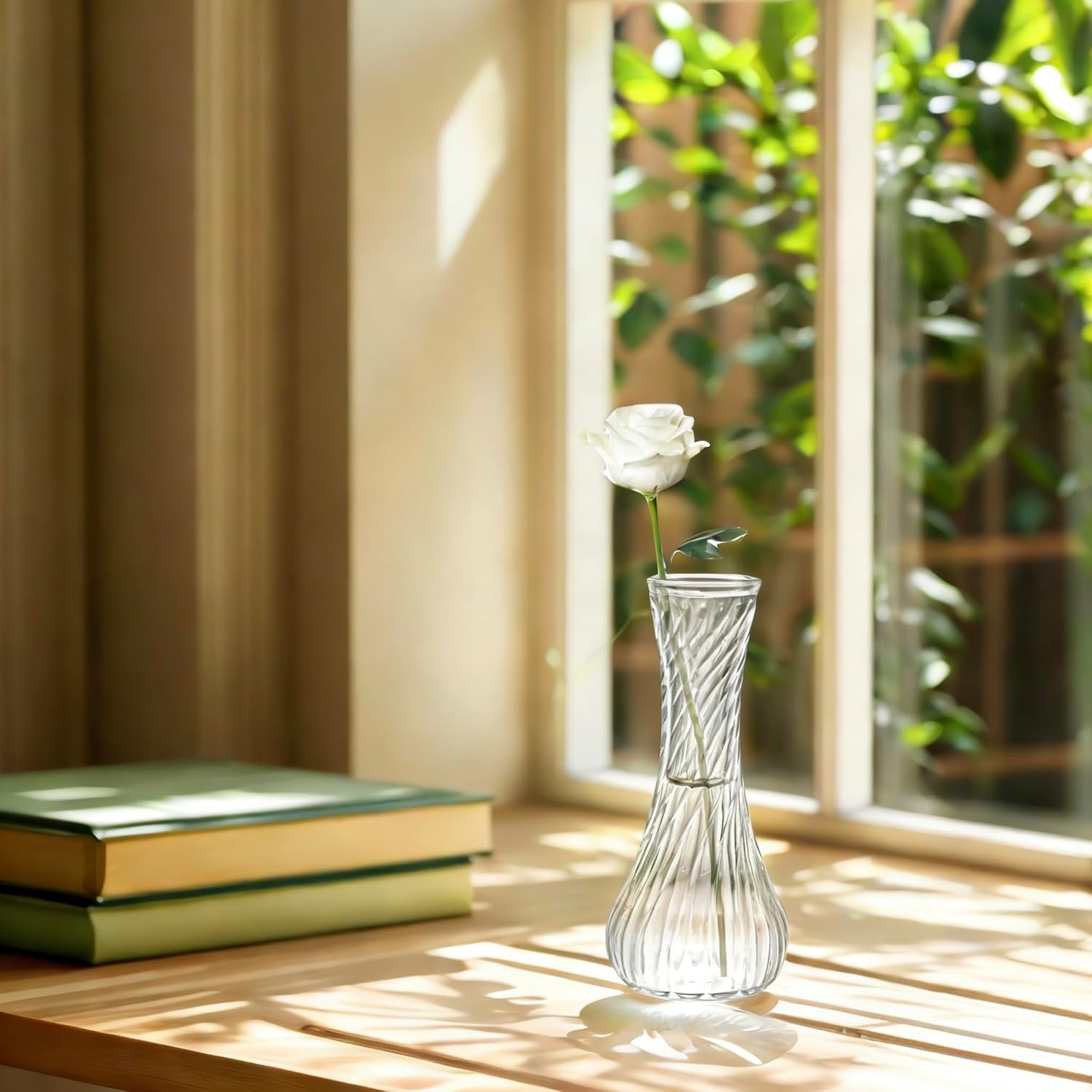 16 Pack Glass Bud Vase, Clear Small Flower Vases in Bulk, Vintage Glass Vases for Centerpieces, Mini Vase Floral Bottle for Rustic Wedding Home Table Decor, Floral Party Arrangements - Image 7