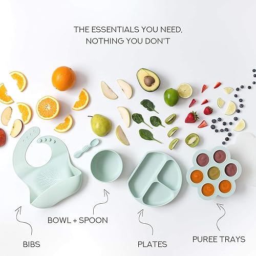 Miniatura 5 de Simka Rose Recipientes de almacenamiento de alimentos para bebés, bandeja segura para congelador, bandeja de almacenamiento de alimentos para bebés,