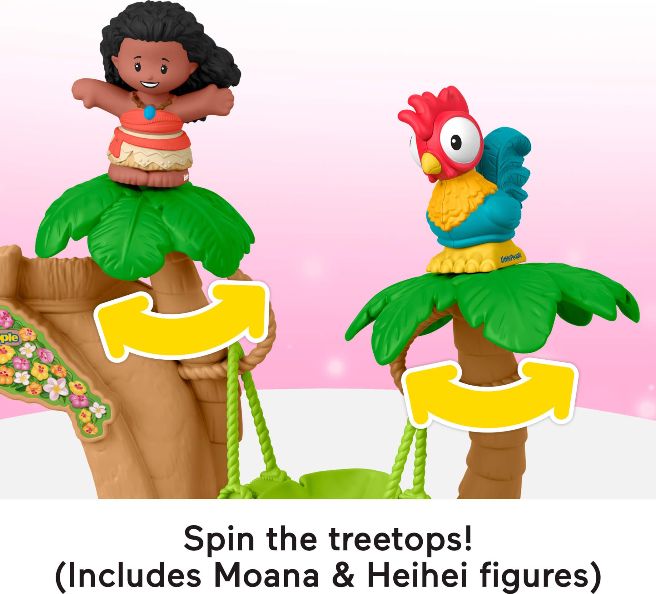 Fisher-Price Little People JGP44 giocattolo per bambini Disney Principessa Vaiana Adventure Village Set da gioco con personaggi per giochi di ruolo, bambini dai 18 mesi in su