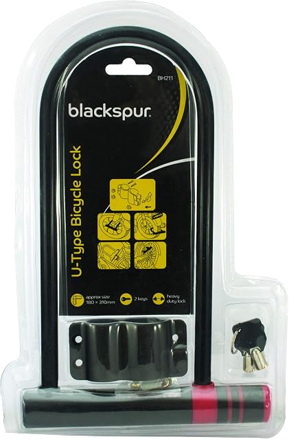 BLACKSPUR 180 X 310MM U-Type Shackle Bicycle Lock