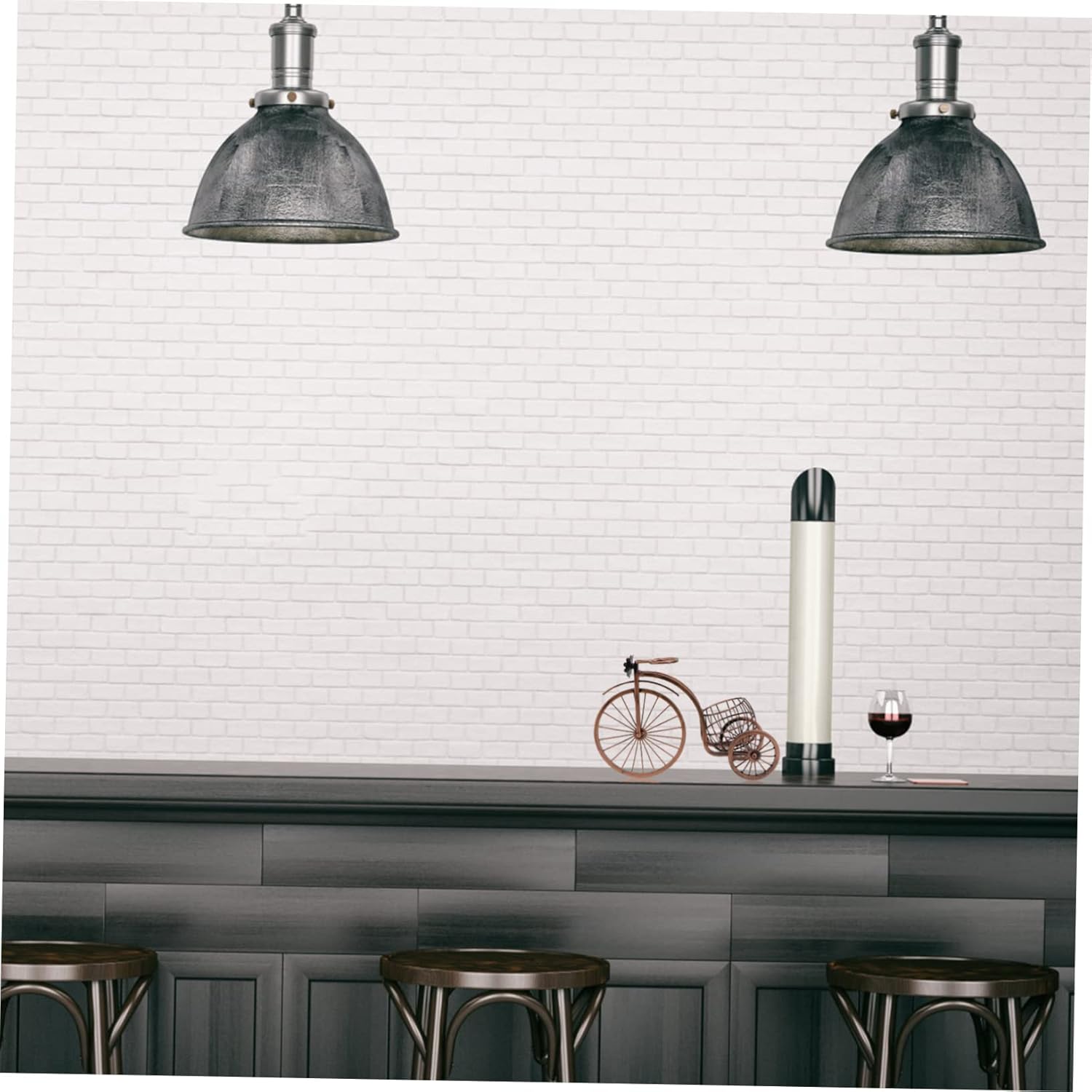 Luxshiny Retro Tricycle Wine Rack Decorative Storage Stand for Home Bar Dining Table Kitchen and Living Room Stylish Wine Adornment Lovers