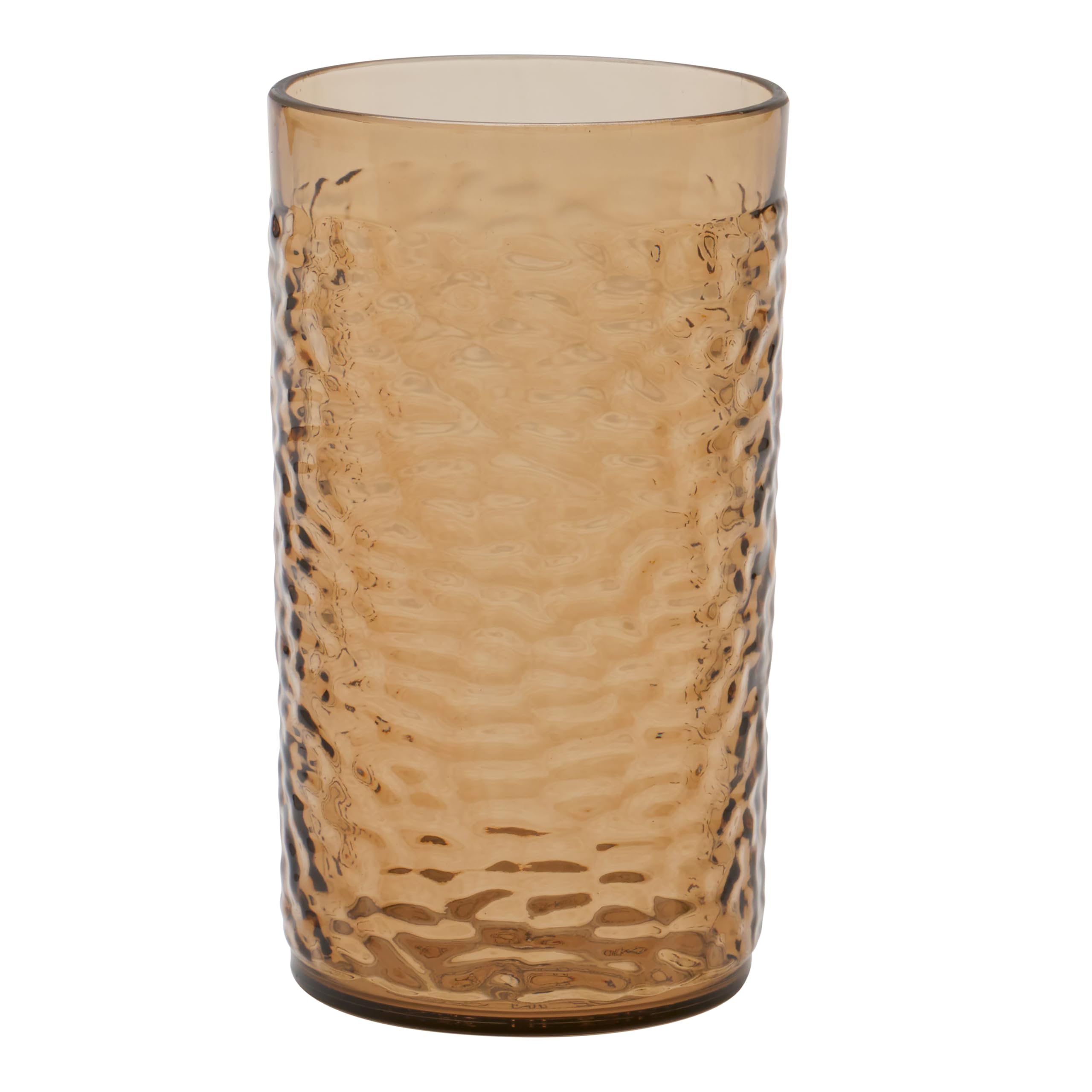 G E T 3316-SM-EC Heavy-Duty Shatterproof Plastic Pebbled Tumbler 16 Ounce Smoke Set of 4