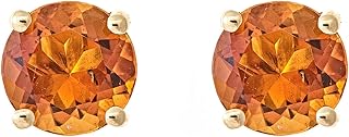 Sponsored Ad - Gin & Grace 10K Yellow Gold Stud Earring with Genuine Citrine Daily Work Wear Jewelry for Women Gifts for Her