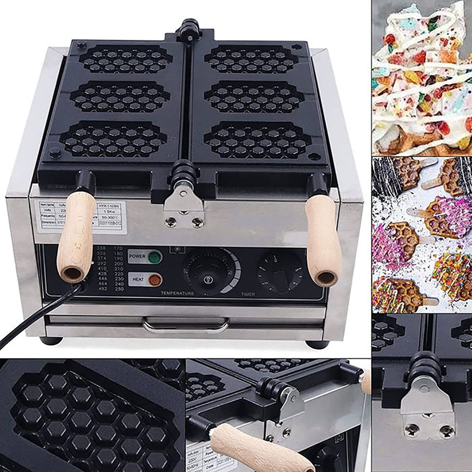 Amazon.co.jp : ワッフルメーカー ワッフルポップメーカー、ハニカム