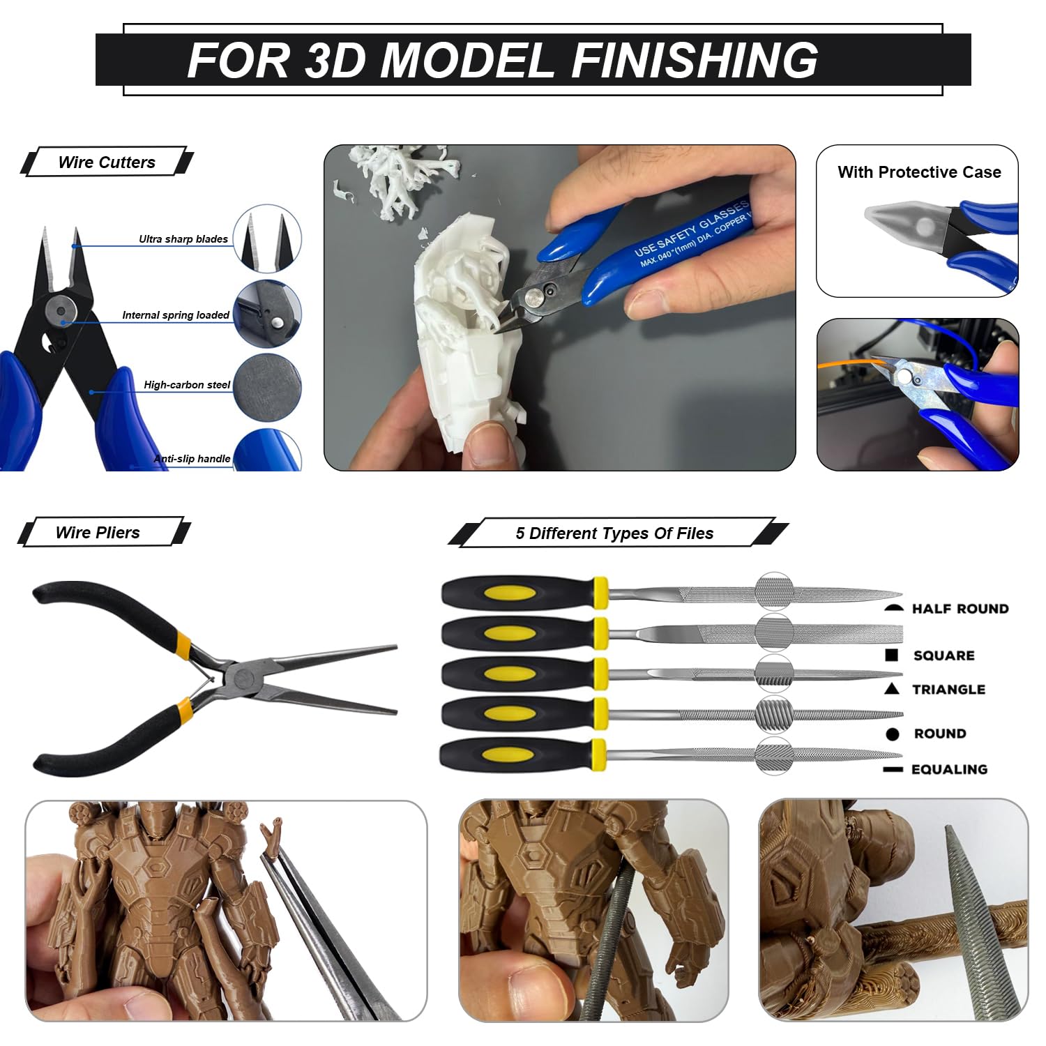 3D Printer Tool Kit - 124 Pcs for Makers -2