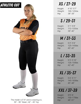 RIP-IT Women's Revolution Softball Pants - Athletic Cut