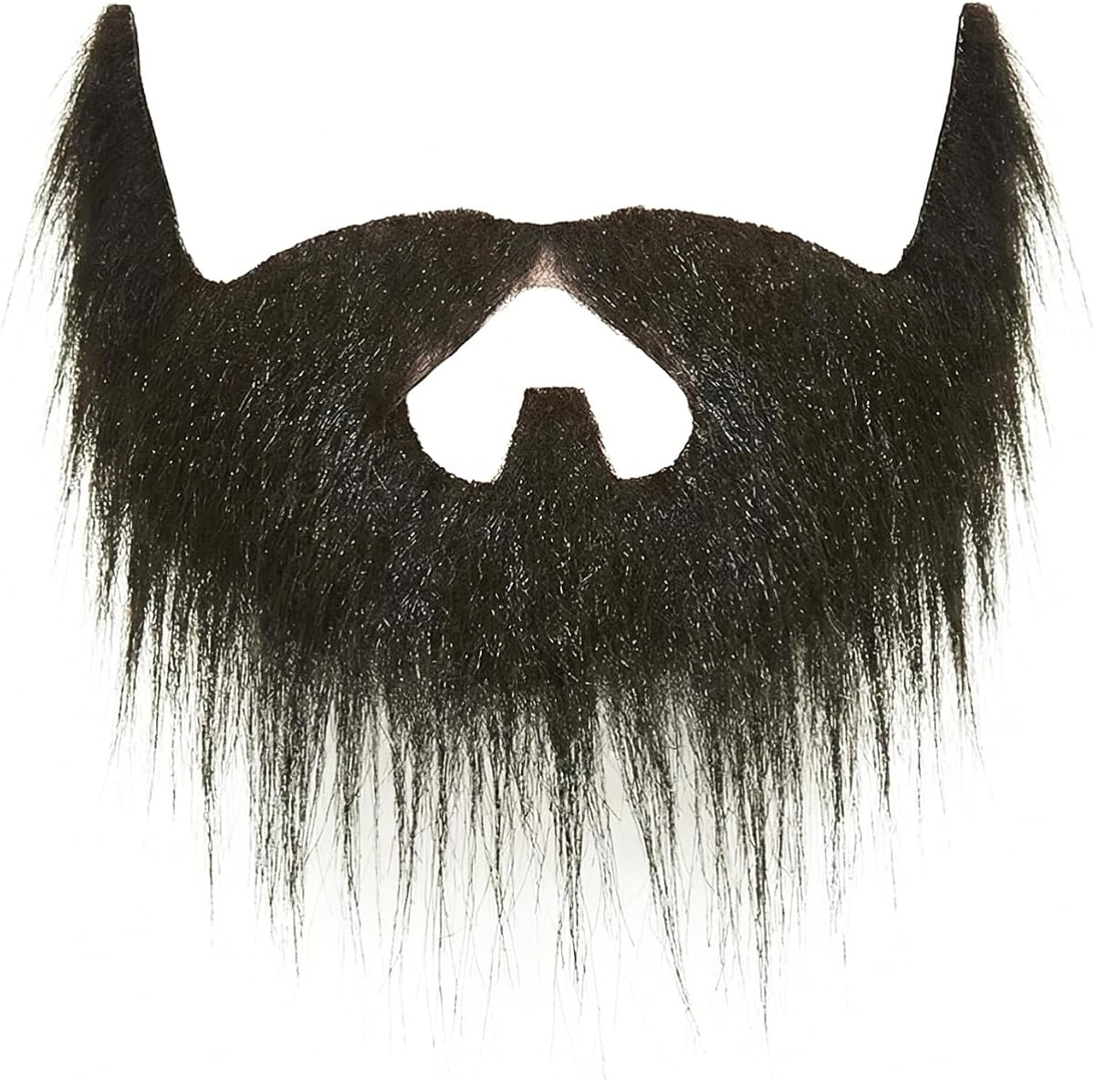 Mustaches Self Adhesive Nomad Fake Beard for Kids, Novelty, Small False Facial Hair, Costume Accessory for Children, Black Color