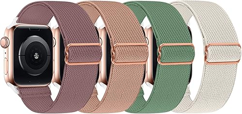 Miniatura 1 de Correa ajustable de nailon Solo Loop compatible con Apple Watch de 1.496 pulgadas, 1.575 pulgadas, 1.614 pulgadas, 1.654 pulgadas, 1.732 pulgadas,