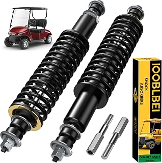 EZGO Golf Cart Heavy Duty Coil Spring Shock Absorber for TXT/Medalist 1994-UP, EZGO TXT Front and Rear Shock Absorber, Replaces OEM# 70928-G01, 76418-G01, 70630-G01 (Black)