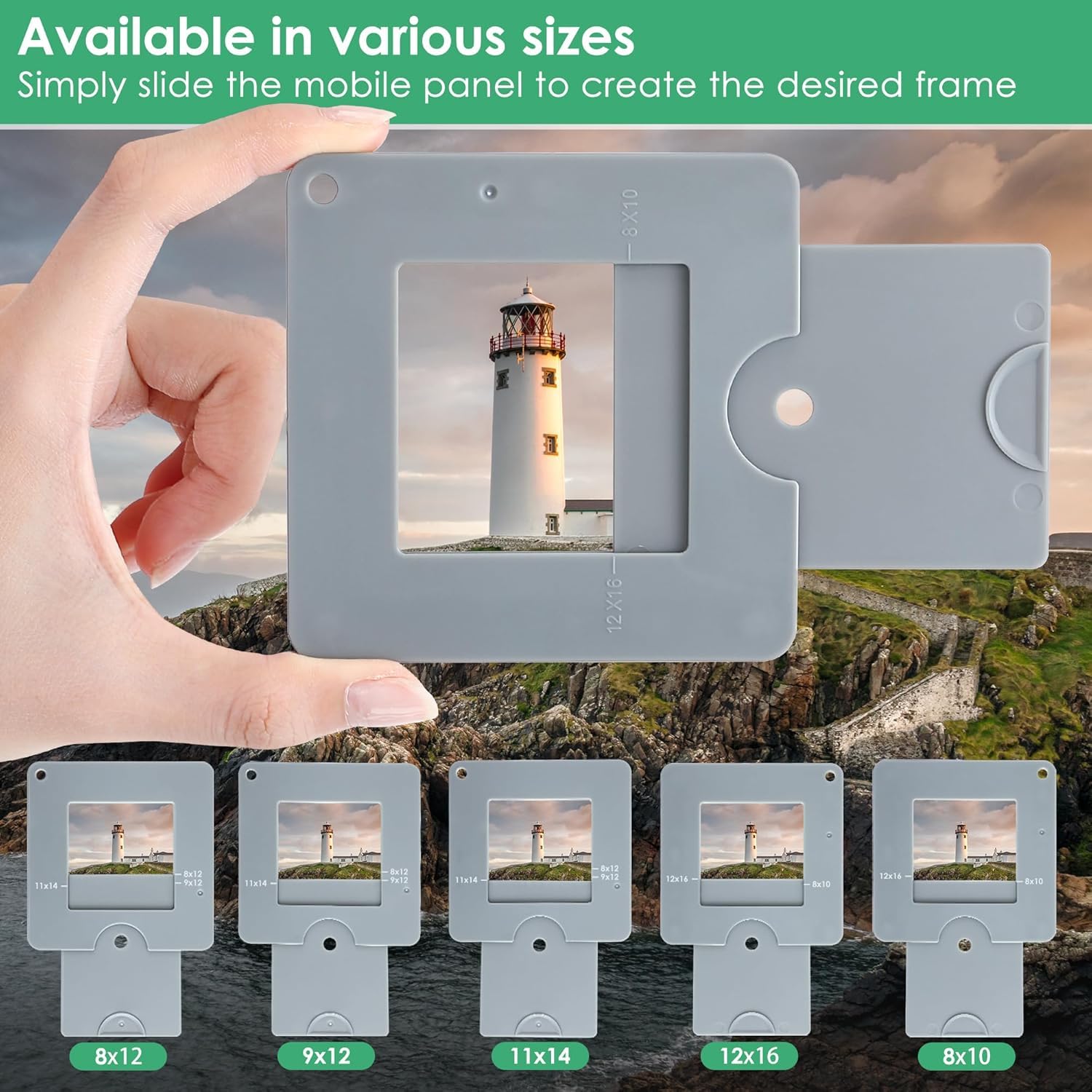 Viseur De Composition Portable Pour Peinture Et Photo - 8,9 X 8,9 Cm, Coulissant, En ABS Durable - 7