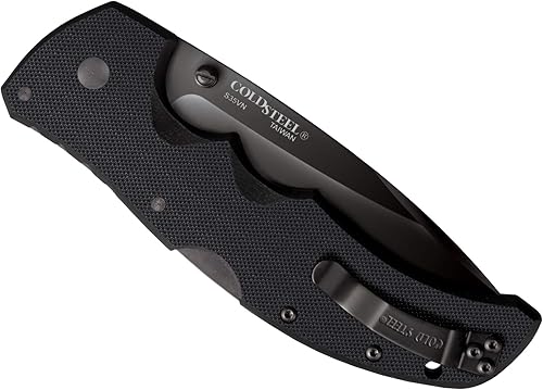 Miniatura 2 de Cold Steel Recon 1 Series Cuchillo plegable táctico con bloqueo Tri-Ad y clip de bolsillo, Mini Recon 1 cuchillo plegable de punta de lanza